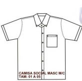 camisa social masculina